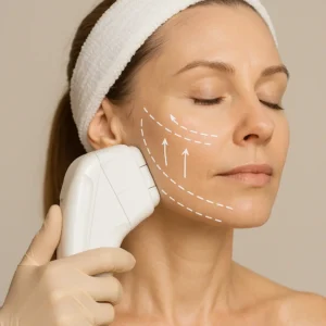Woman having HI-FU to reduce wrinkles call LA LIPO Waterlooville Now!