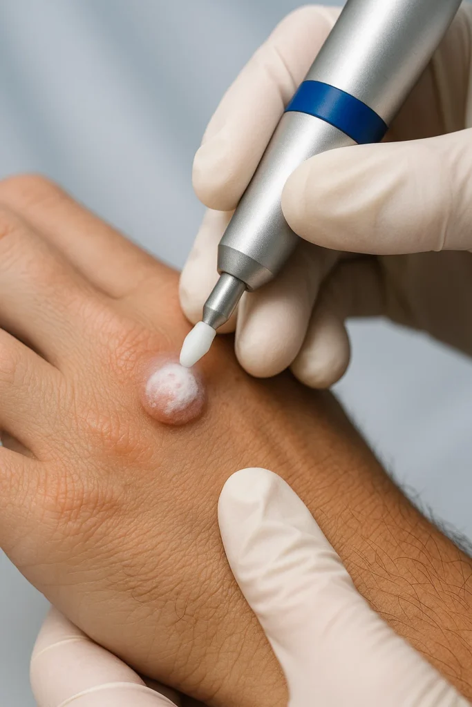 example of wart removal Waterlooville using cryopen