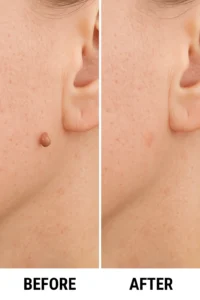 Skin tags removal Waterlooville before and after